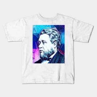 Charles Spurgeon Snowy Portrait | Charles Spurgeon Artwork 4 Kids T-Shirt